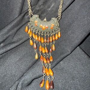 Bohemian Multi-Color Dangle Necklace